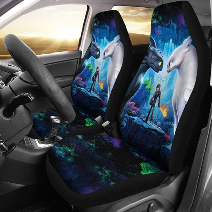 Toothless & The Light Fury How To Train Your Dragon Car Seat Covers Lt03 Universal Fit 225721