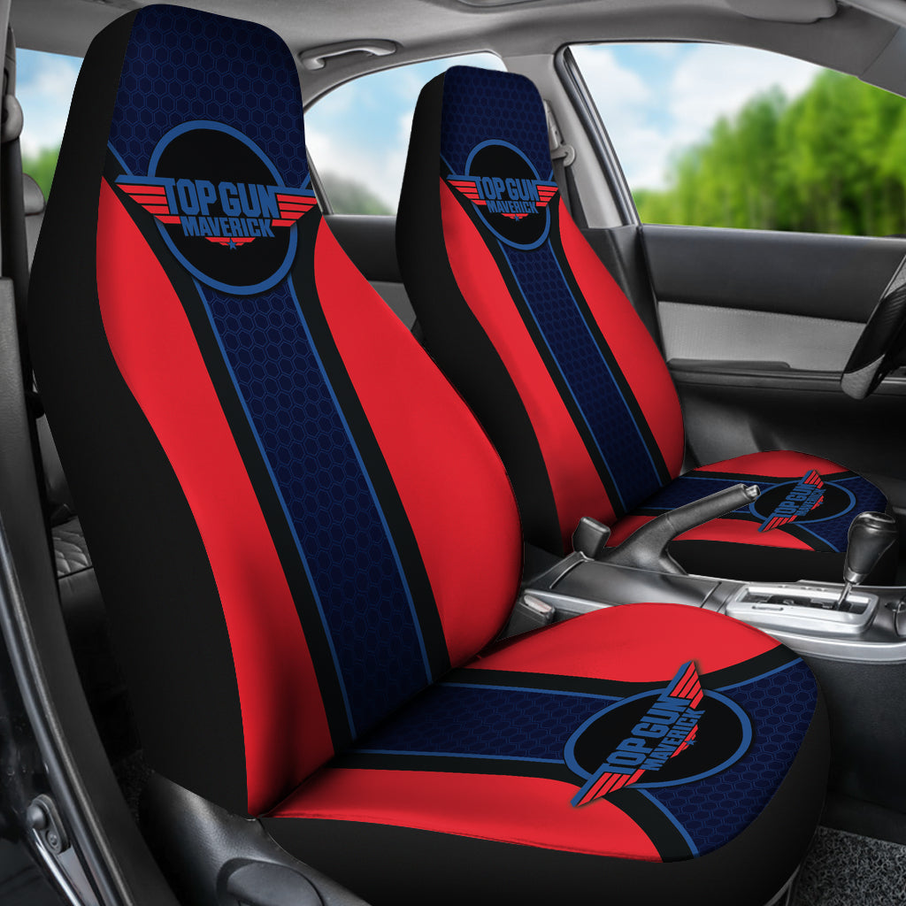 Top Gun Maverick Logo Car Seat Covers Custom For Fans Ci221230-04