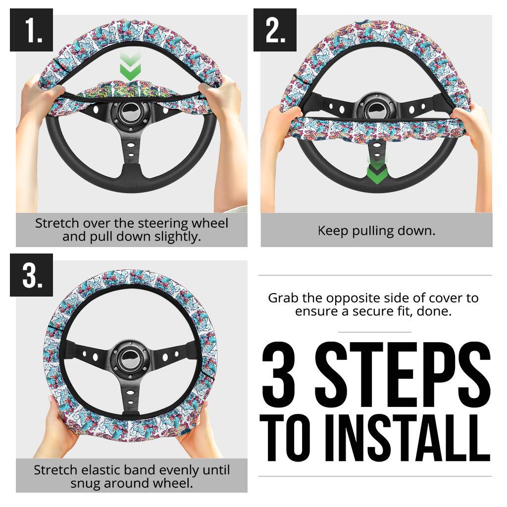 Torchic Car Steering Wheel Cover