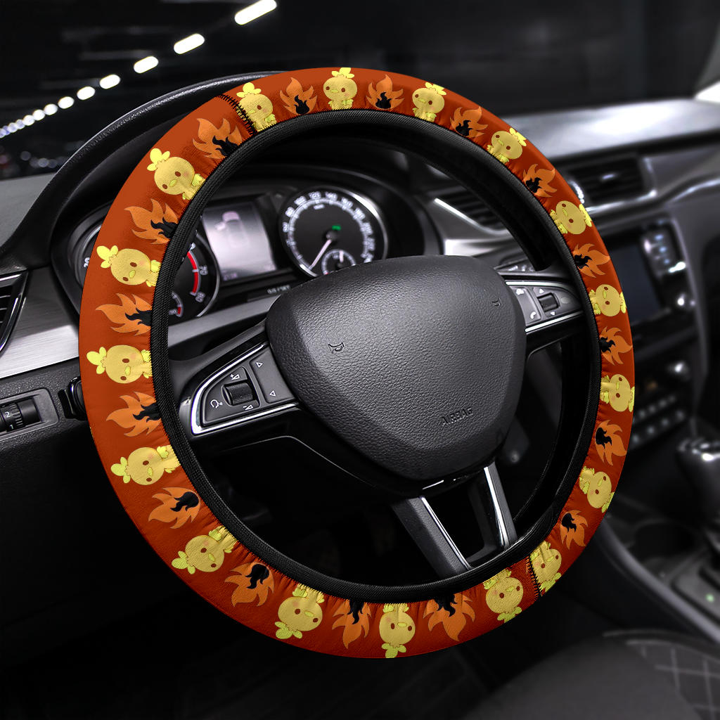 Torchic Galaxy Car Steering Wheel Cover