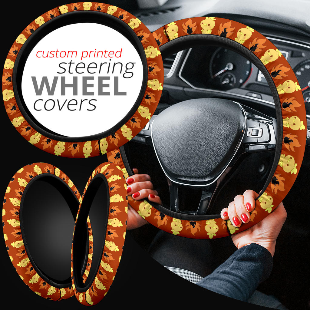Torchic Galaxy Car Steering Wheel Cover