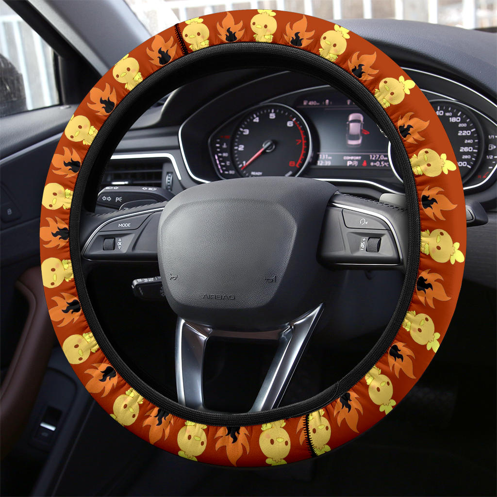 Torchic Galaxy Car Steering Wheel Cover
