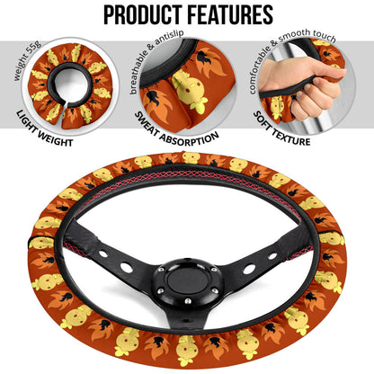 Torchic Galaxy Car Steering Wheel Cover