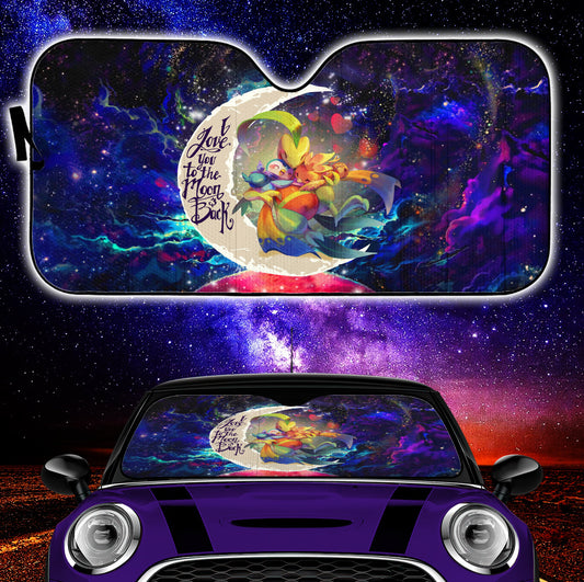 Torchic Grovyle Piplup Pokemon Love You To The Moon Galaxy Car Auto Sunshades