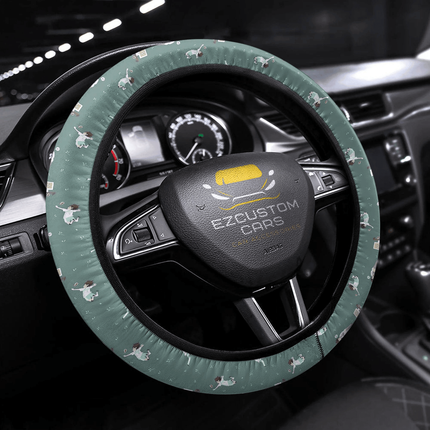 Toru Oikawa Anime Steering Wheel Cover Custom Haikyuu Anime Car Accessories