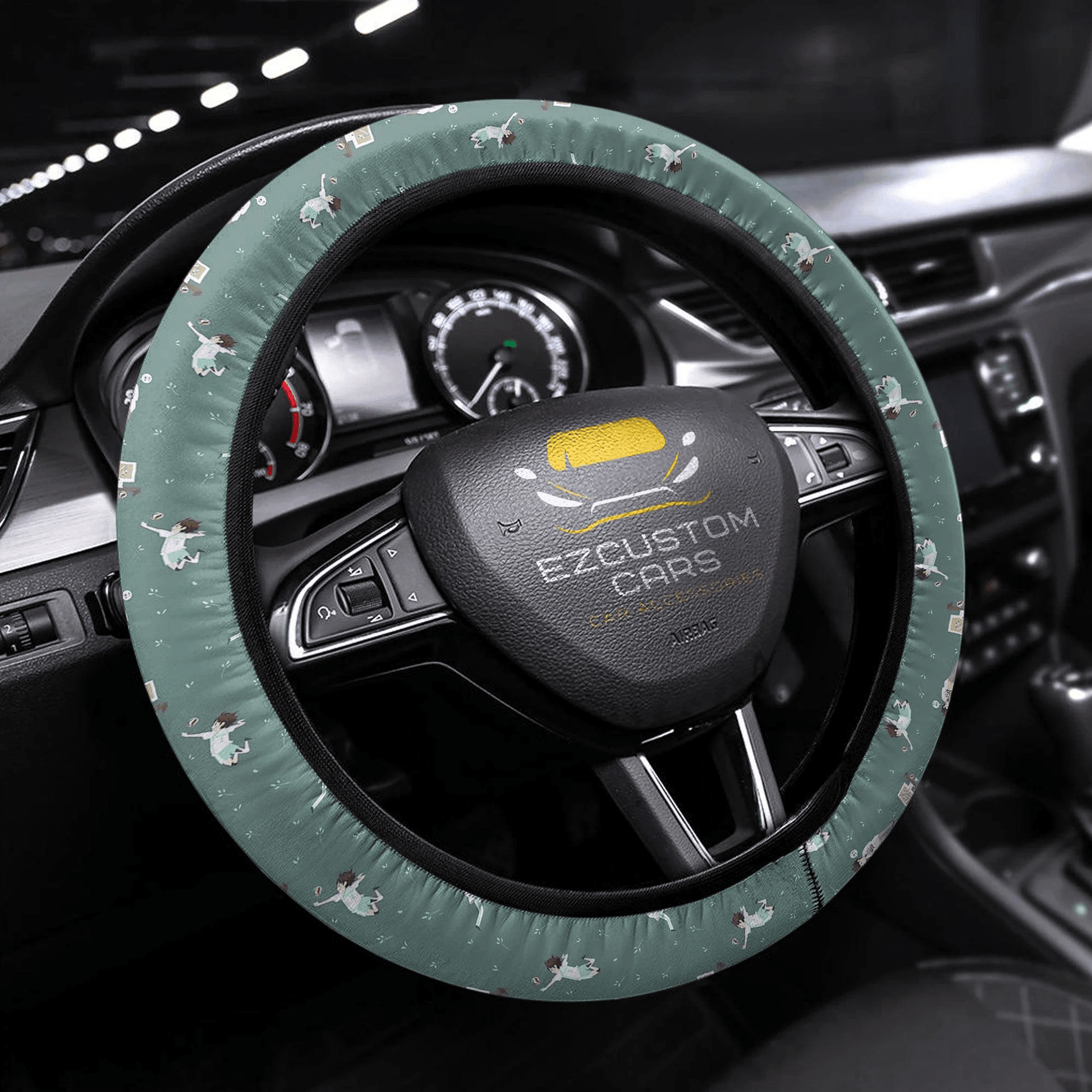 Toru Oikawa Anime Steering Wheel Cover Custom Haikyuu Anime Car Accessories