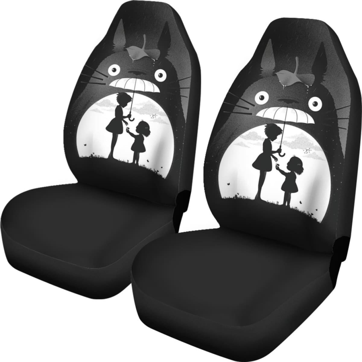 Totoro Art Car Seat Covers My Neighbor Totoro Cartoon H050320 Universal Fit 072323