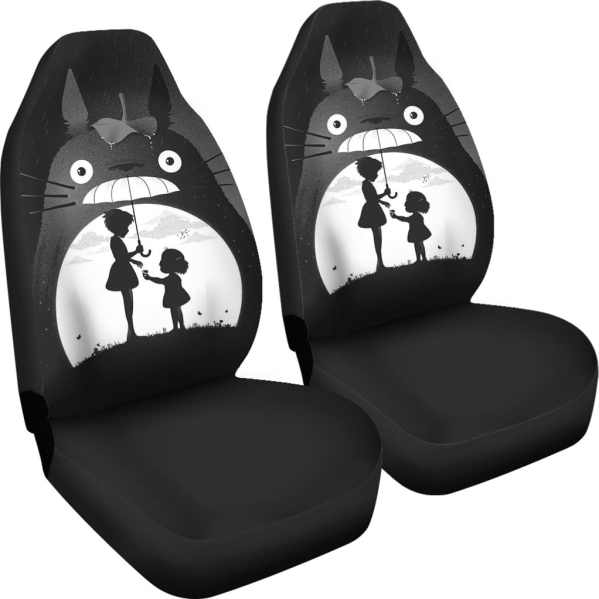 Totoro Art Car Seat Covers My Neighbor Totoro Cartoon H050320 Universal Fit 072323