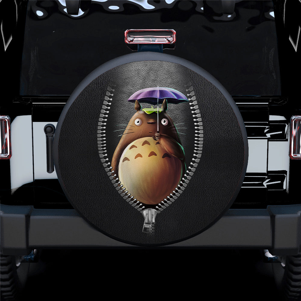 Totoro Ghibli Anime Zipper Car Spare Tire Cover
