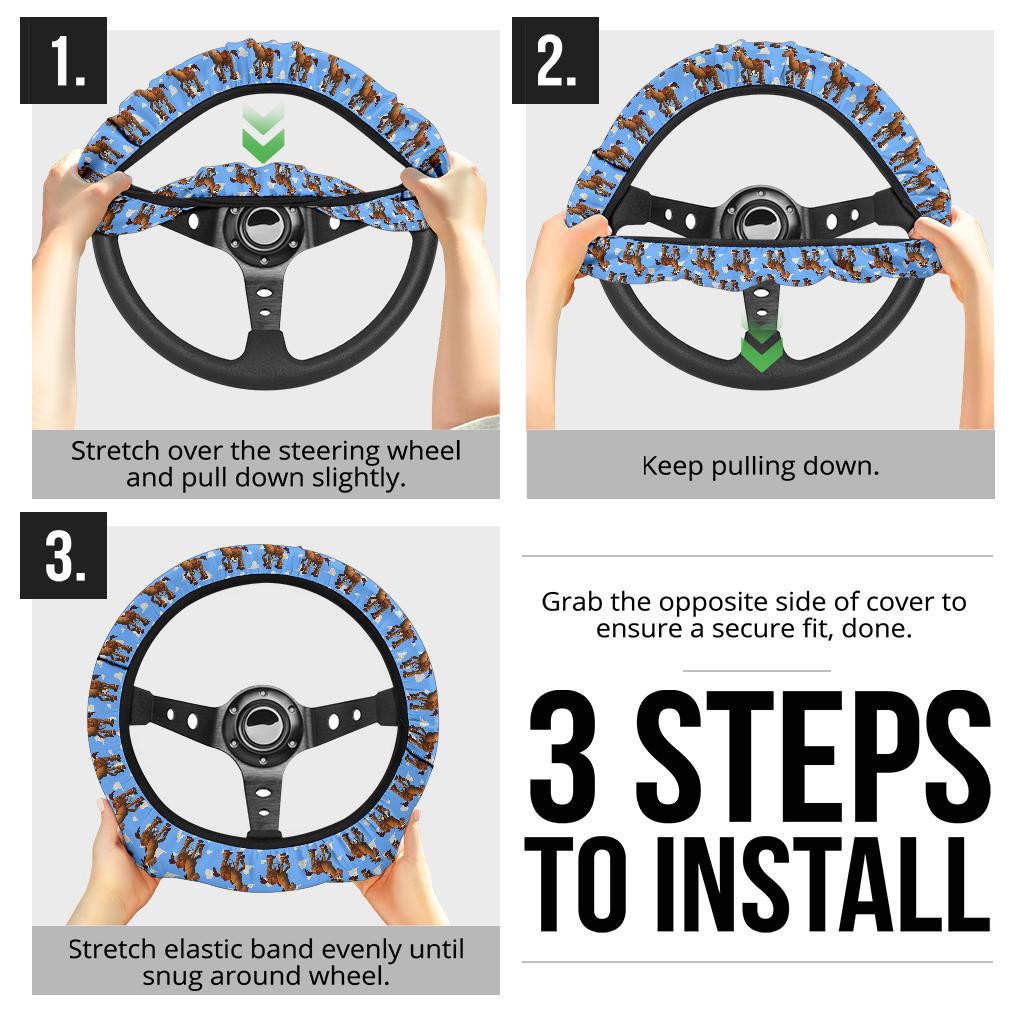 Toy Story Bullseye Car Steering Wheel Cover