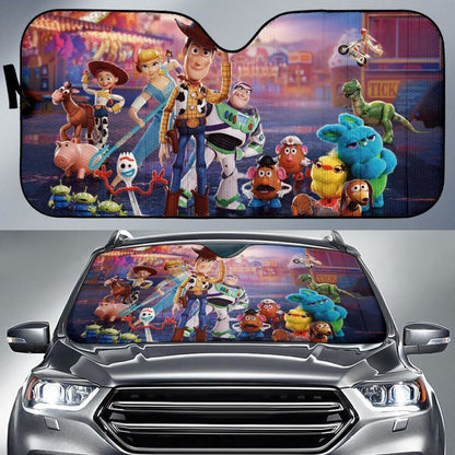 Toy Story 4 Friends Auto Sun Shade Nh07 Universal Fit 111204