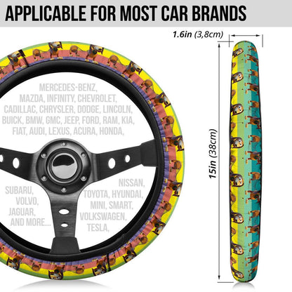 Toy Story Slinkydog Car Steering Wheel Cover