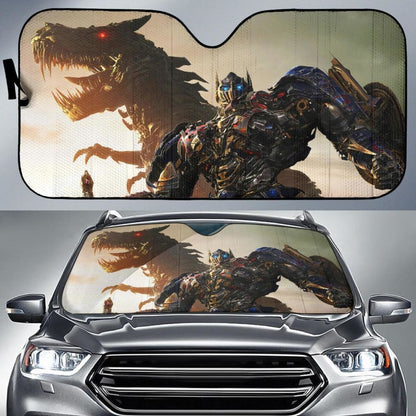 Transformer Dinosaur T-Rex Car Sun Shade Universal Fit 225311