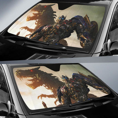Transformer Dinosaur T-Rex Car Sun Shade Universal Fit 225311