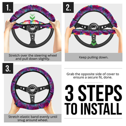 Triangle Background color Premium Car Steering Wheel Cover