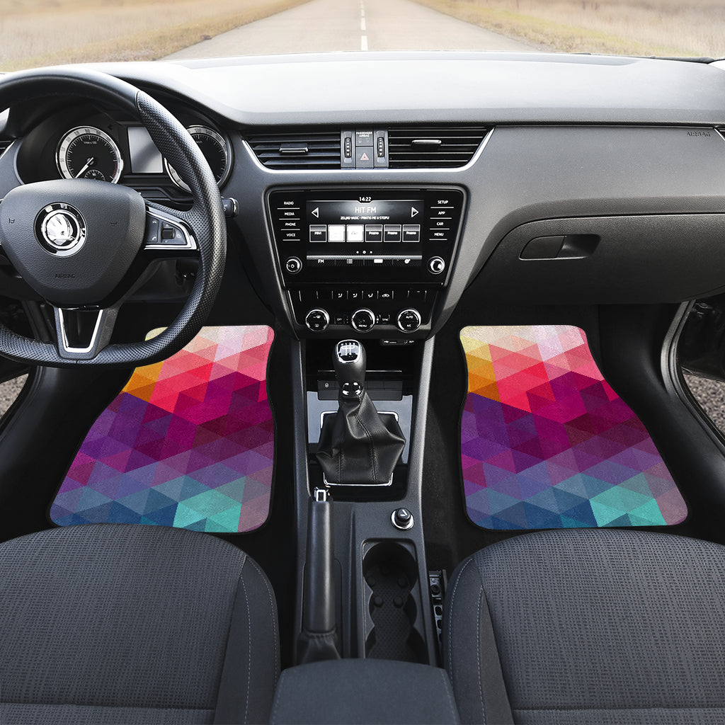 Triangles Pattern Car Floor Mats Car Accessories