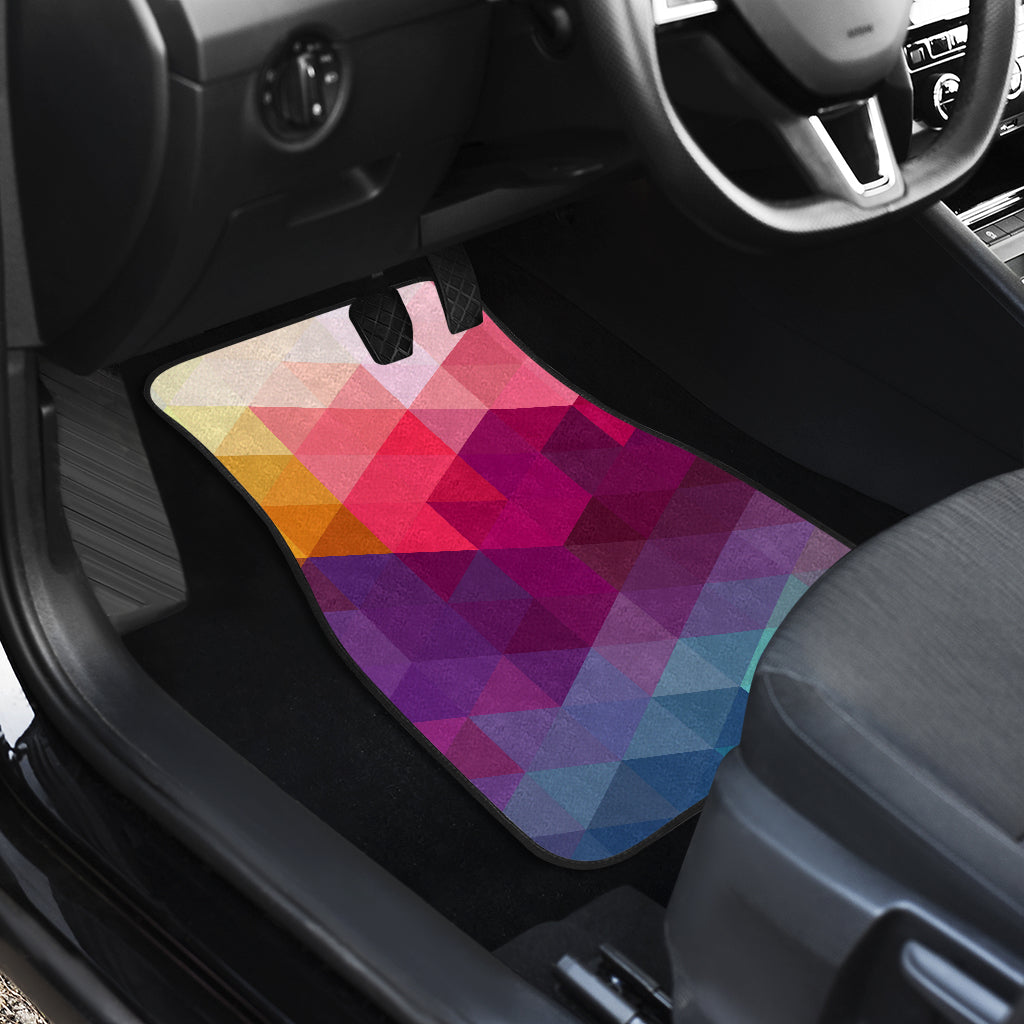 Triangles Pattern Car Floor Mats Car Accessories