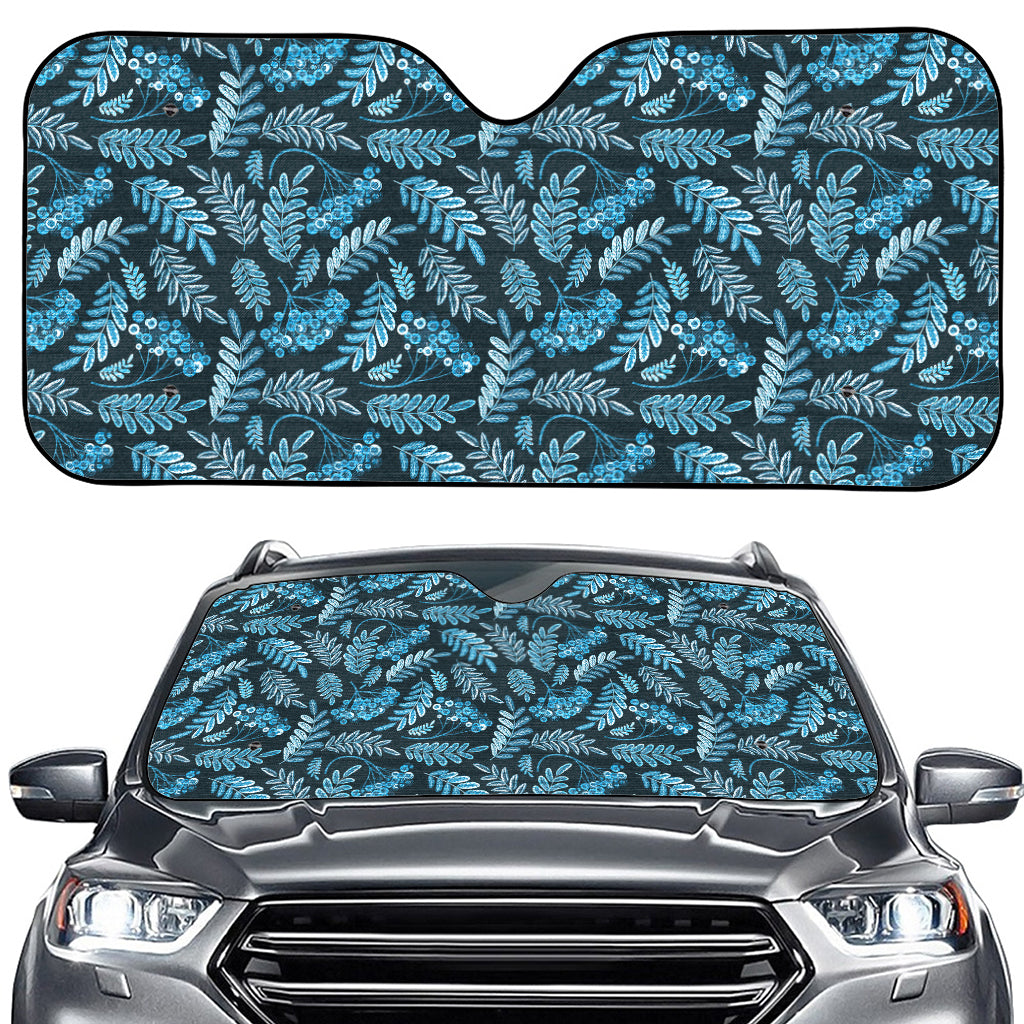 Tropical Denim Jeans Pattern Print Car Windshield Sun Shade
