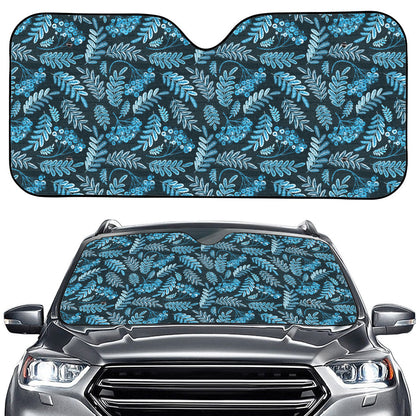 Tropical Denim Jeans Pattern Print Car Windshield Sun Shade
