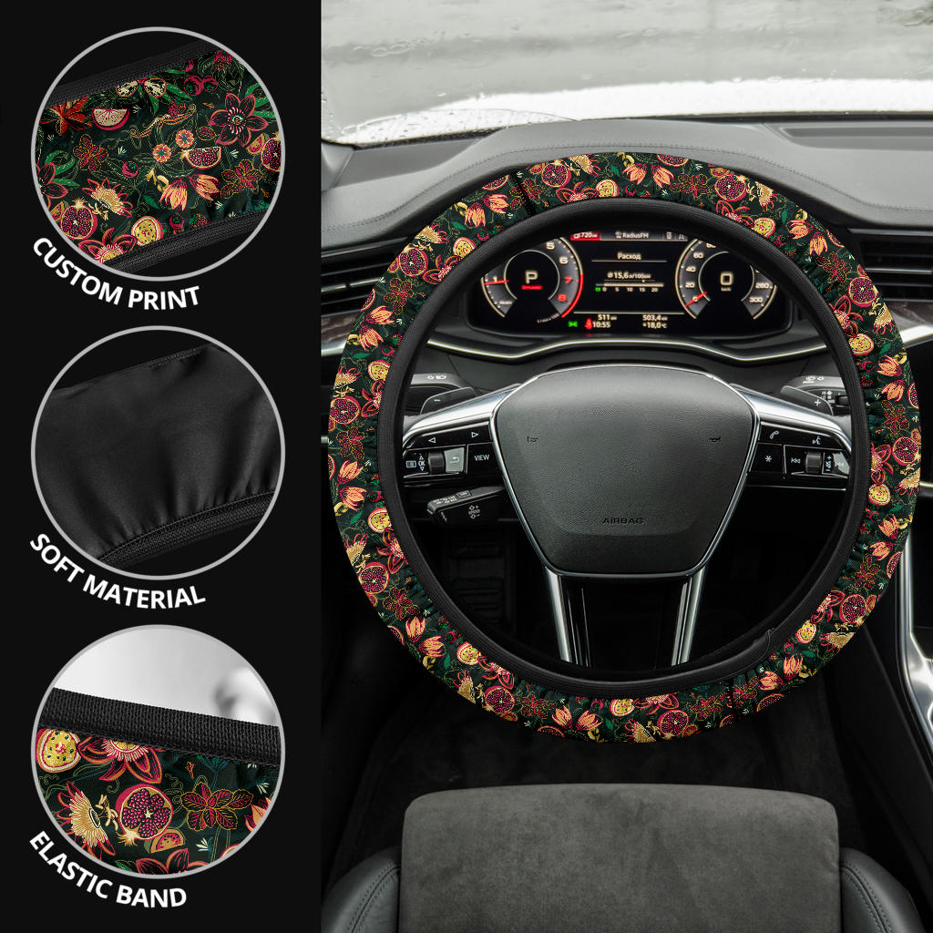 Tropical Forest Premium Car Steering Wheel Cover