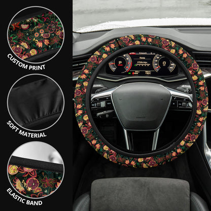 Tropical Forest Premium Car Steering Wheel Cover