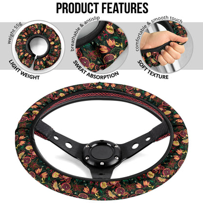 Tropical Forest Premium Car Steering Wheel Cover
