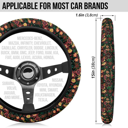 Tropical Forest Premium Car Steering Wheel Cover