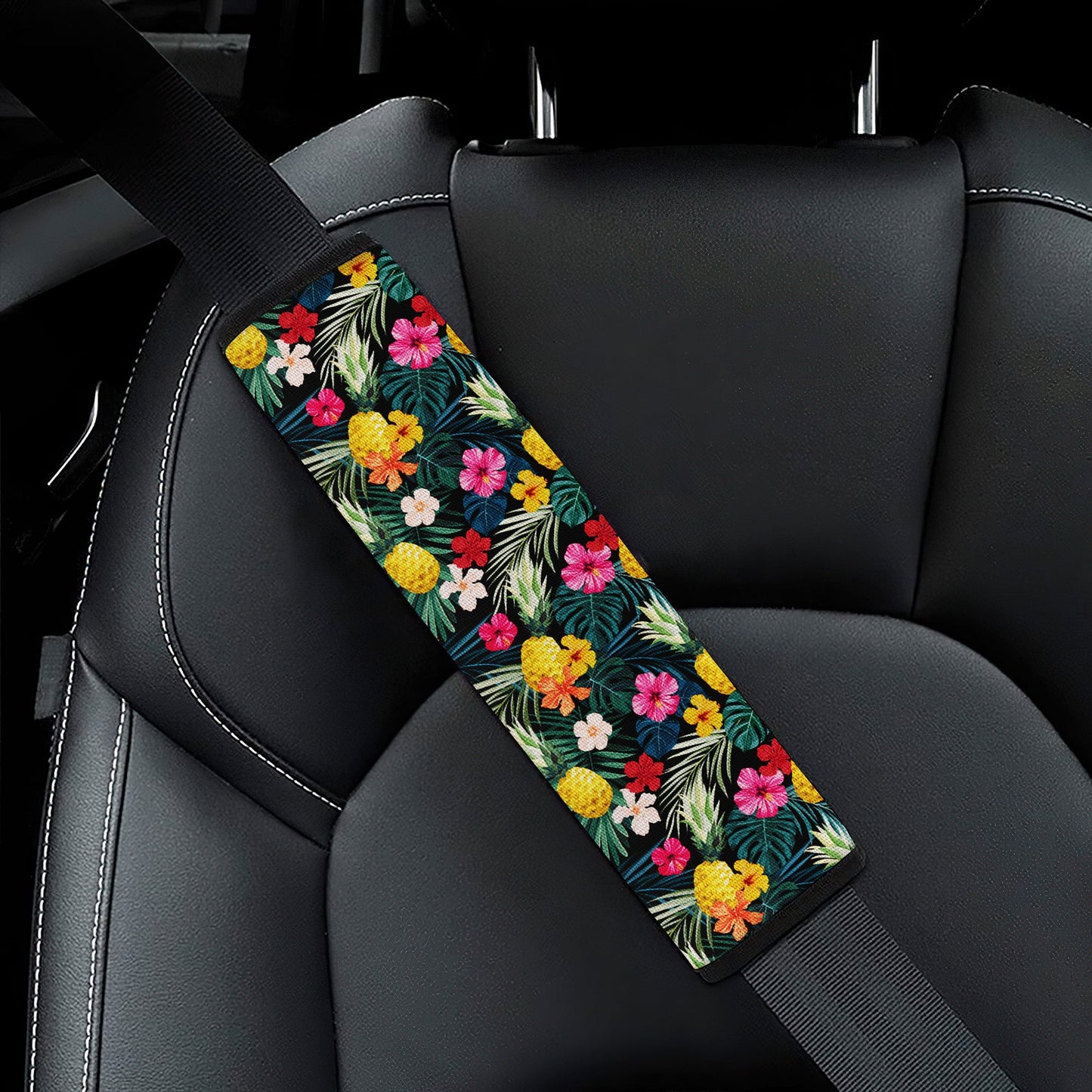 Tropical Hawaii Premium Custom Car Seat Belt Covers
