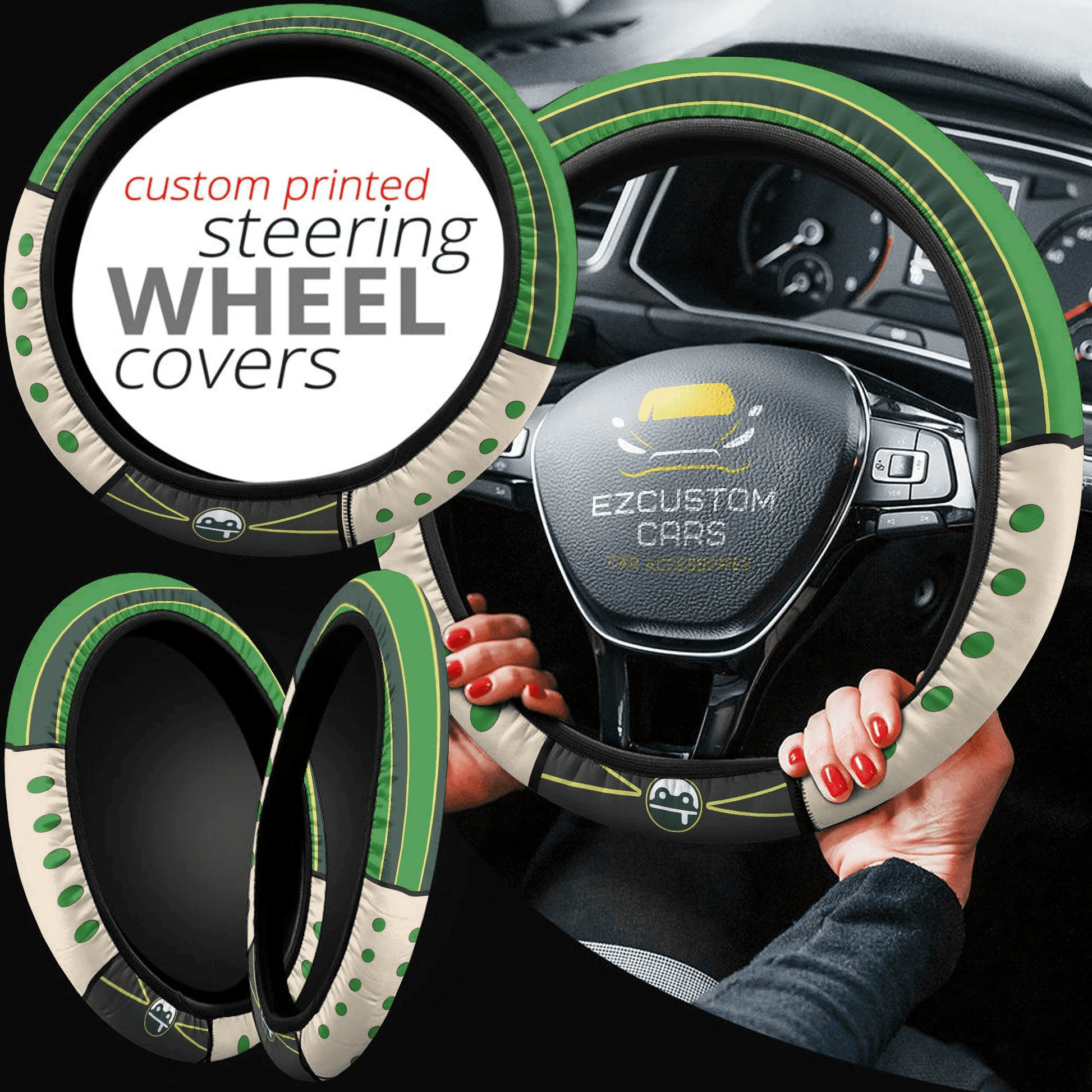 Tsuyu Asui Anime Steering Wheel Cover Custom Anime My Hero Academia Car Accessories