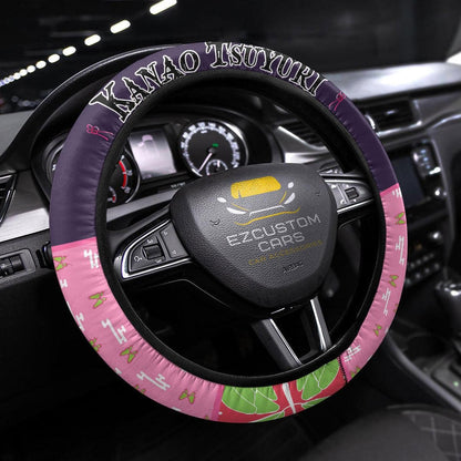 Tsuyuri Kanao Anime Steering Wheel Cover Custom Anime Demon Slayer Car Accessories