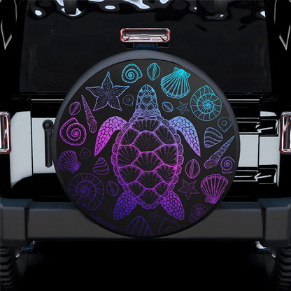 Turtle Art Sea Icon Car Spare Tire Cover