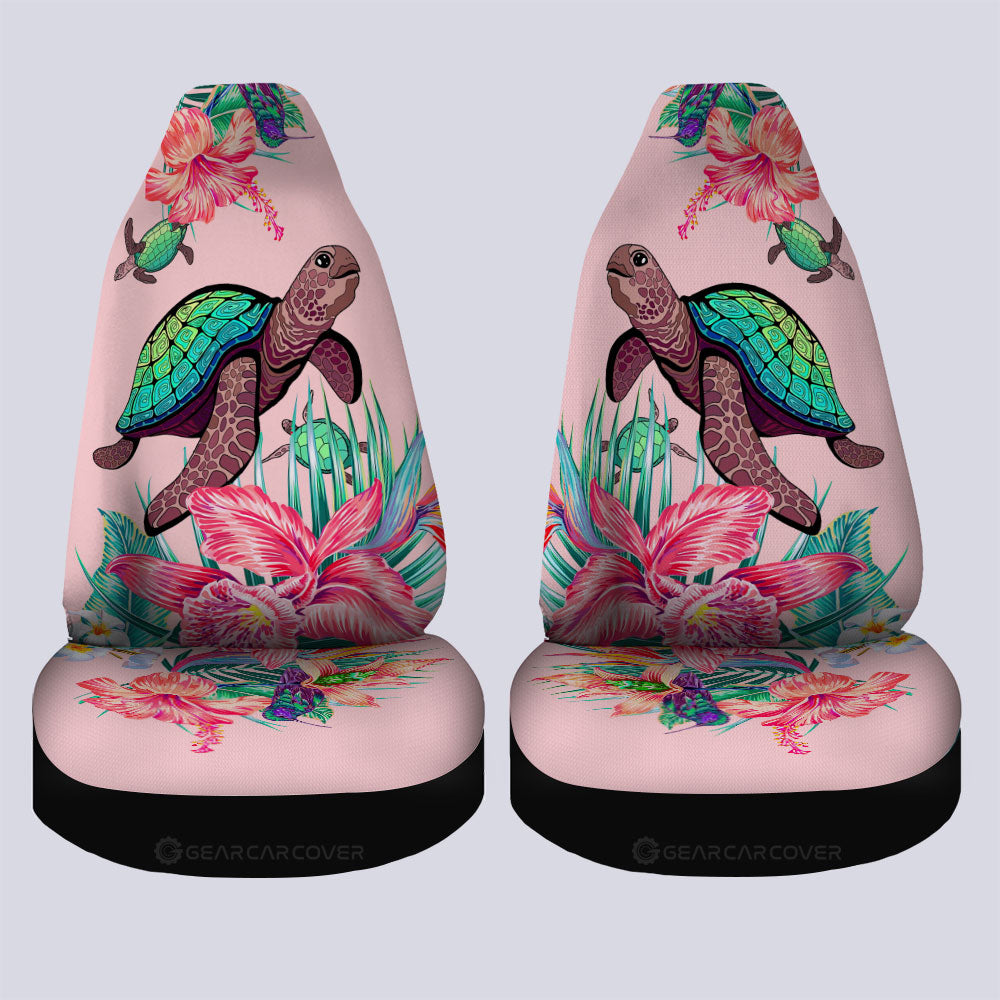 Turtle Car Seat Covers Custom Beautiful Flower Car Accessories