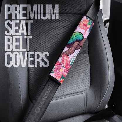 Turtle Seat Belt Covers Custom Beautiful Flower Car Accessories