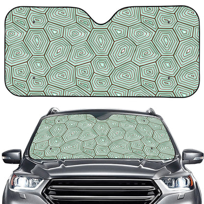 Turtle Shell Pattern Print Car Windshield Sun Shade