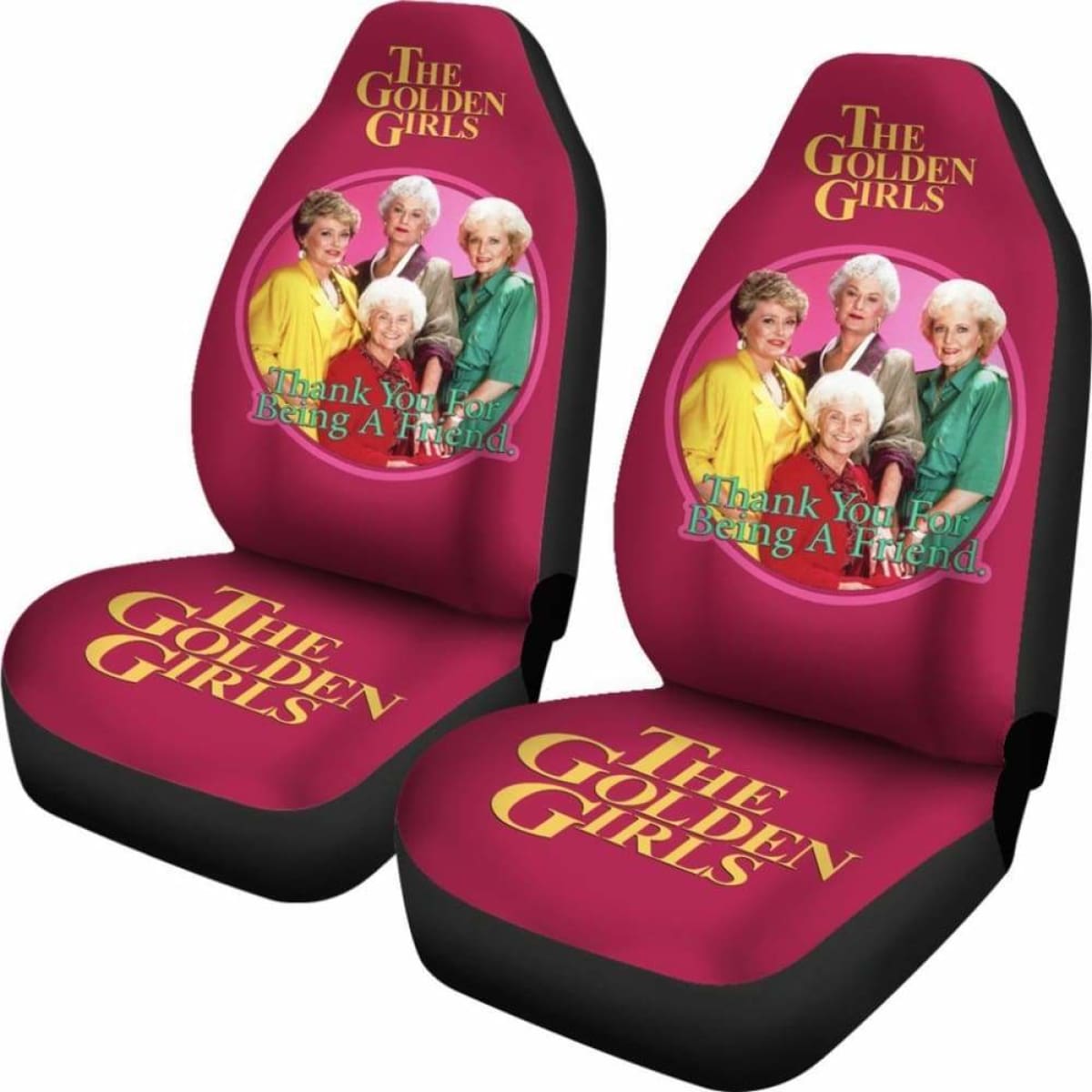 Tv Show The Golden Girls Circle Friend Car Seat Cover2 Universal Fit 051012