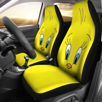 Tweety Bird Zoom 3D Cartoon Car Seat Covers Universal Fit 051012
