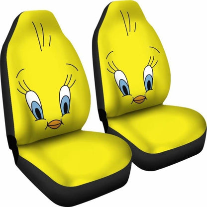 Tweety Bird Zoom 3D Cartoon Car Seat Covers Universal Fit 051012
