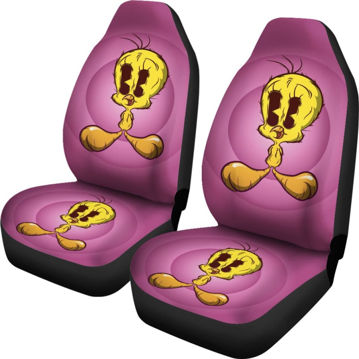 Tweety Car Seat Covers Looney Tunes Cartoon Fan Gift H200212 Universal Fit 225311