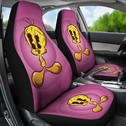 Tweety Car Seat Covers Looney Tunes Cartoon Fan Gift H200212 Universal Fit 225311