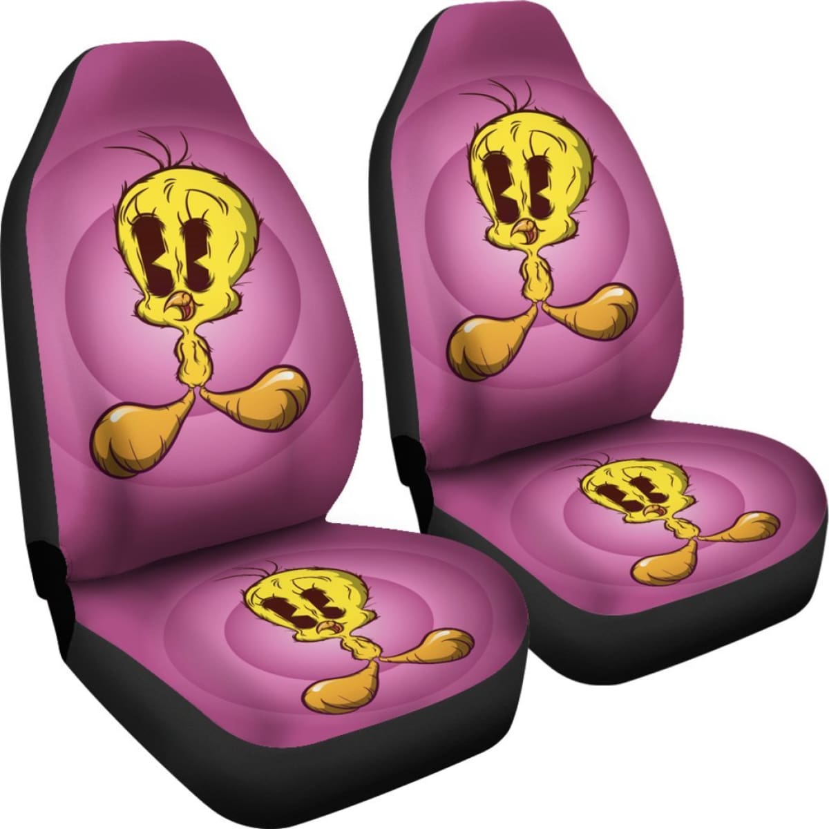 Tweety Car Seat Covers Looney Tunes Cartoon Fan Gift H200212 Universal Fit 225311
