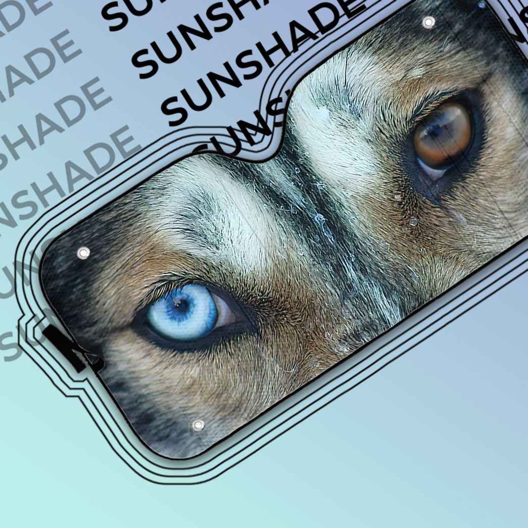 Gearhuman 3D Two-Color Eyes Wolf Sunshade