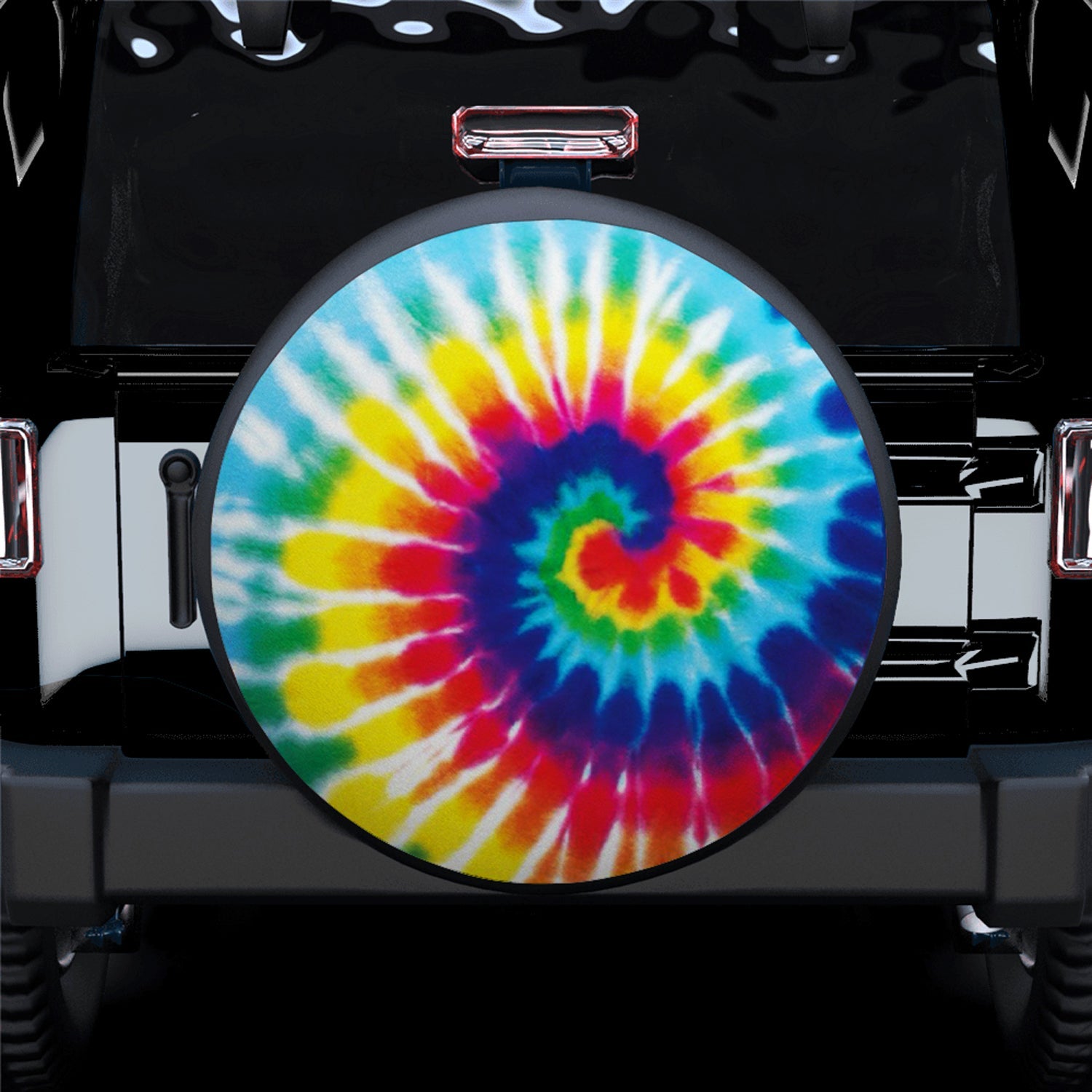Tye Die Colorful Spare Tire Cover