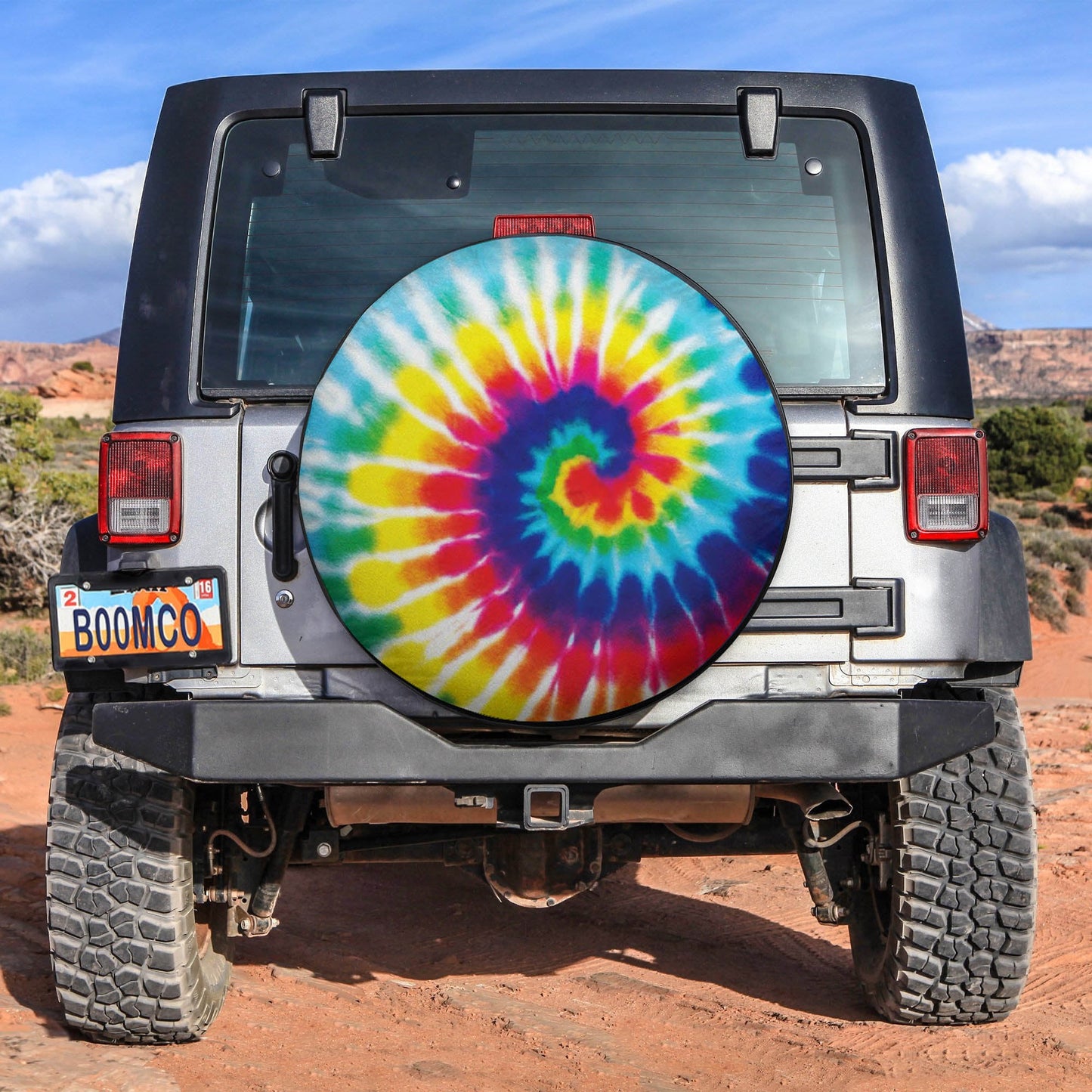 Tye Die Colorful Spare Tire Cover