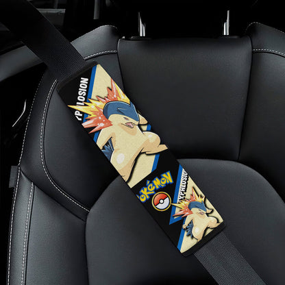 Typhlosion car seat belt covers Anime Custom Car Accessories