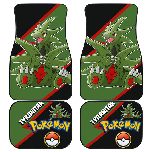 Tyranitar Car Floor Mats Custom Anime Car Interior Accessories
