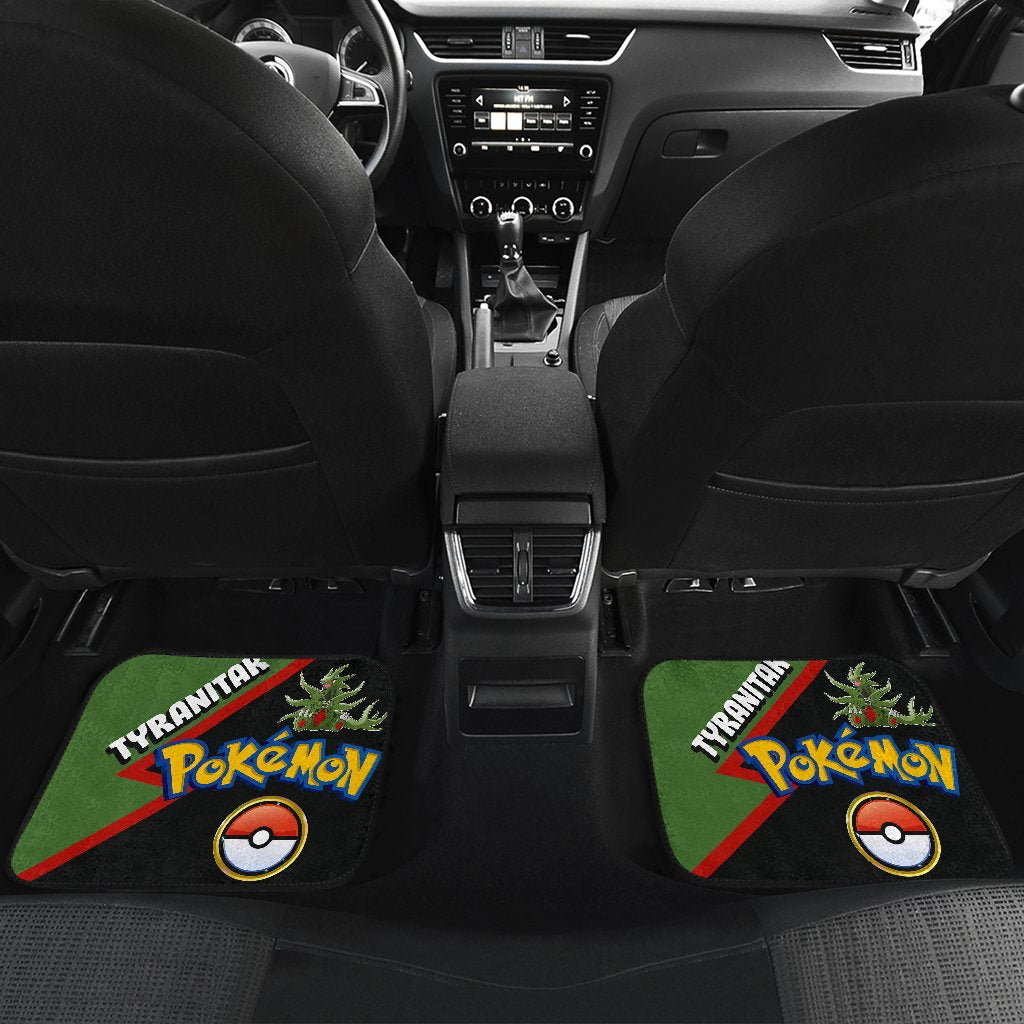 Tyranitar Car Floor Mats Custom Anime Car Interior Accessories