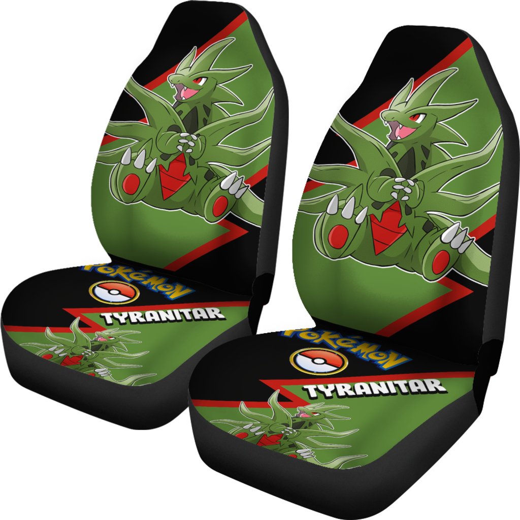 Tyranitar Car Seat Covers Custom Anime Pokemon Car Accessories