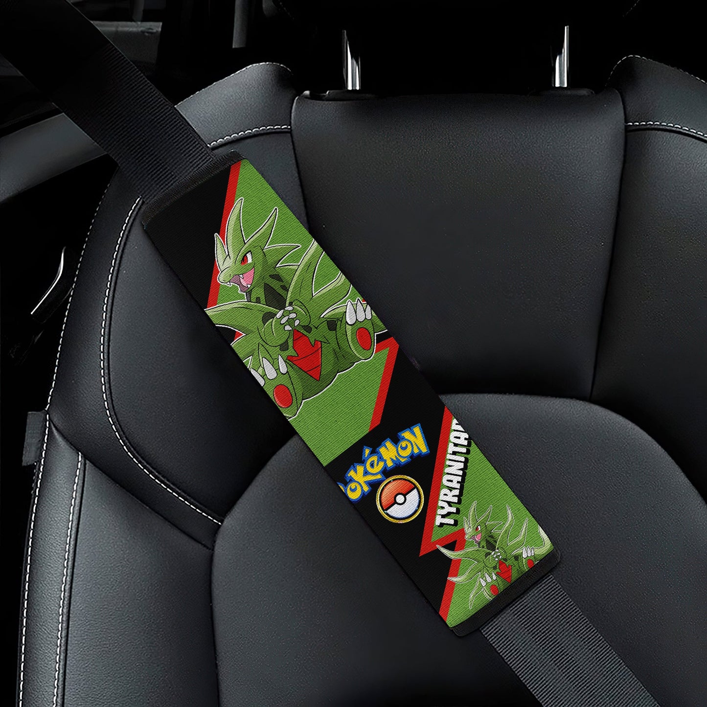 Tyranitar car seat belt covers Anime Custom Car Accessories