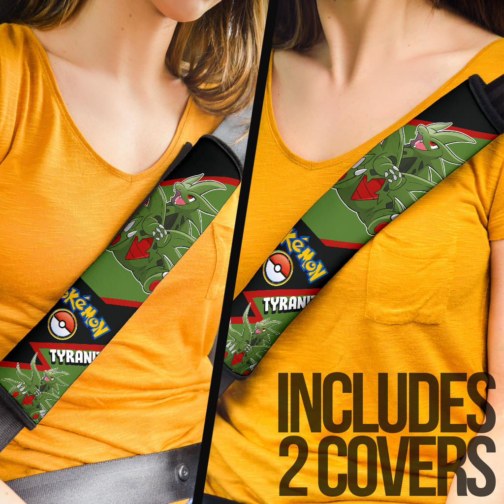 Tyranitar car seat belt covers Anime Custom Car Accessories