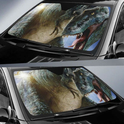 Tyrannosaurus Dinosaurs Jurassic Car Auto Sun Shades Universal Fit 051312
